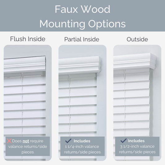 Faux Wood Replacement Valance