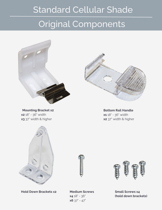 Standard Cellular Shade Components